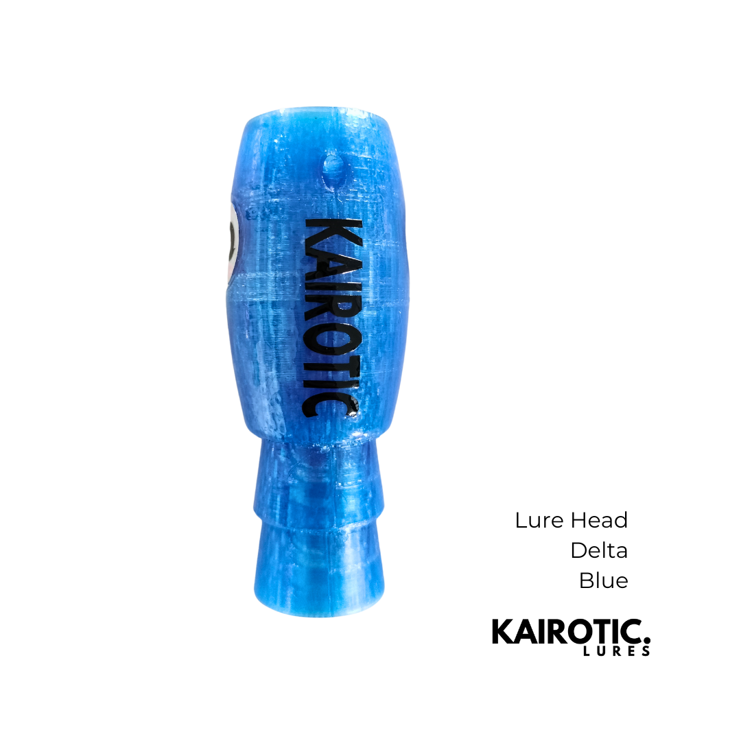 Lure Head - Delta - Blue Glass