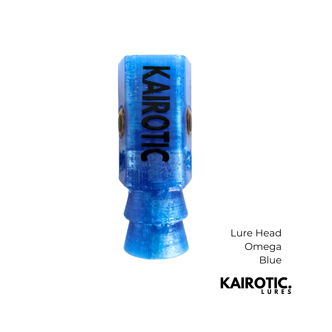 Lure Head - Omega - Blue Glass