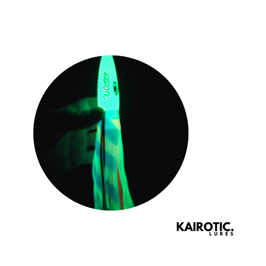 3D Printed Fishing Lure 8.5" - 338 Gamma - Zombie Glow